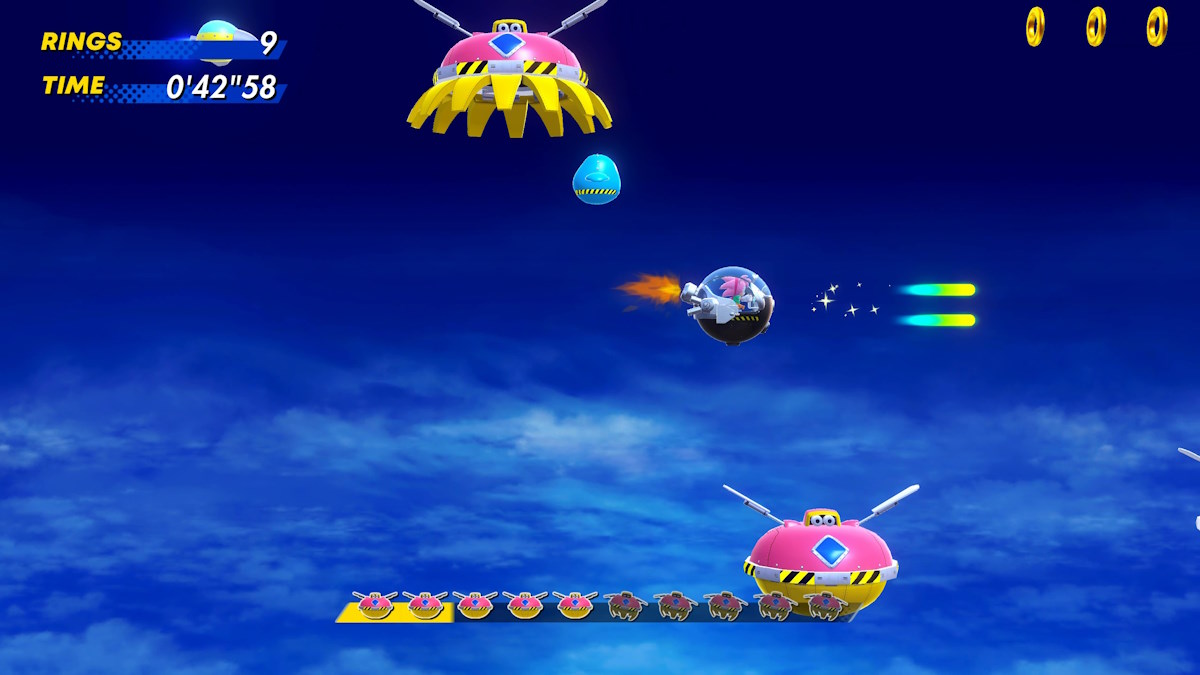 Sonic Superstars arcade shooter fantasy zone level modern