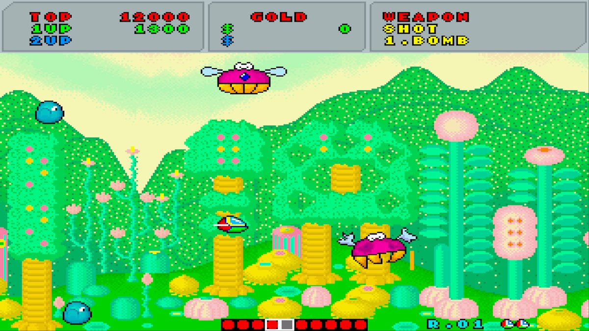 Sonic Superstars arcade shooter fantasy zone level classic