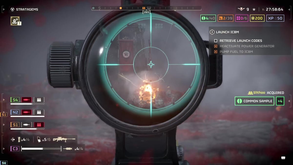 Helldivers 2 Arc Thrower misfiring scopes misaligned aiming down and to the right to make the shot