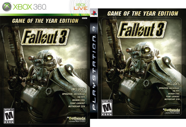 Voetzool voor verdieping Fallout 3 Game of the Year edition, plus PS3 DLC update – Destructoid
