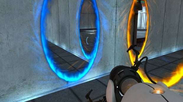 Portal is a good introductory first-person game