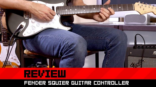fender squire guitar and controller