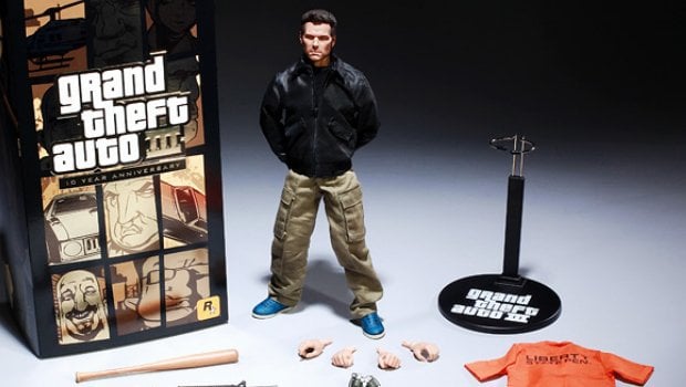Rockstar Games Grand Theft Auto III Claude 1/6th scale figure throwback  review. Sideshow toys GTA3 