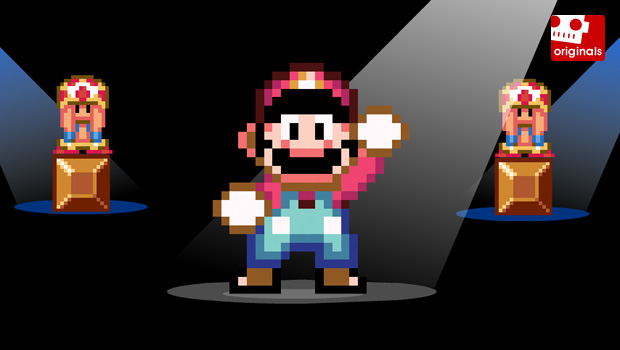 The Mario Bros. jump from game icons to silver screen stardom in