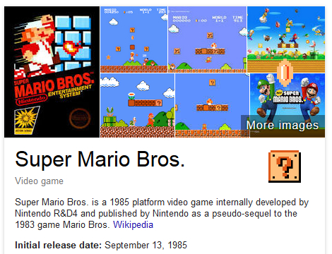 Google comemora 30 anos de Super Mario Bros com Easter Egg nos