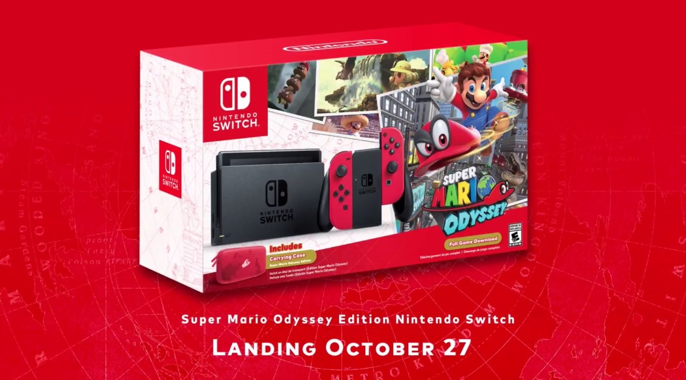 There's a Super Mario Odyssey Switch bundle that comes with two red Joy-Con  – Destructoid