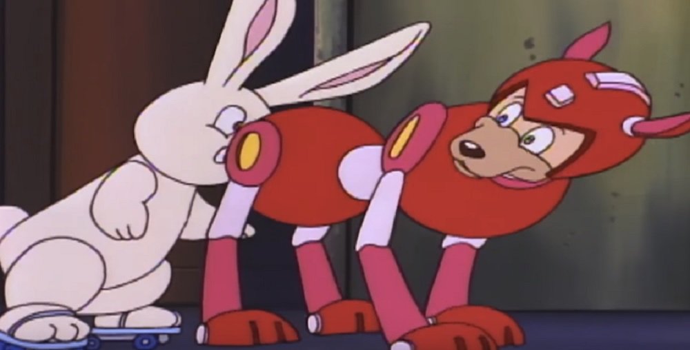 You can watch the entire campy Ruby Spears Mega Man cartoon on YouTube –  Destructoid