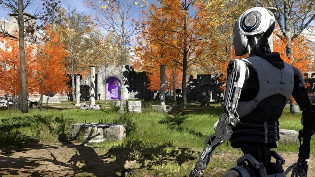 The Talos Principle main character, another title belonging on the best modern adventure games list.