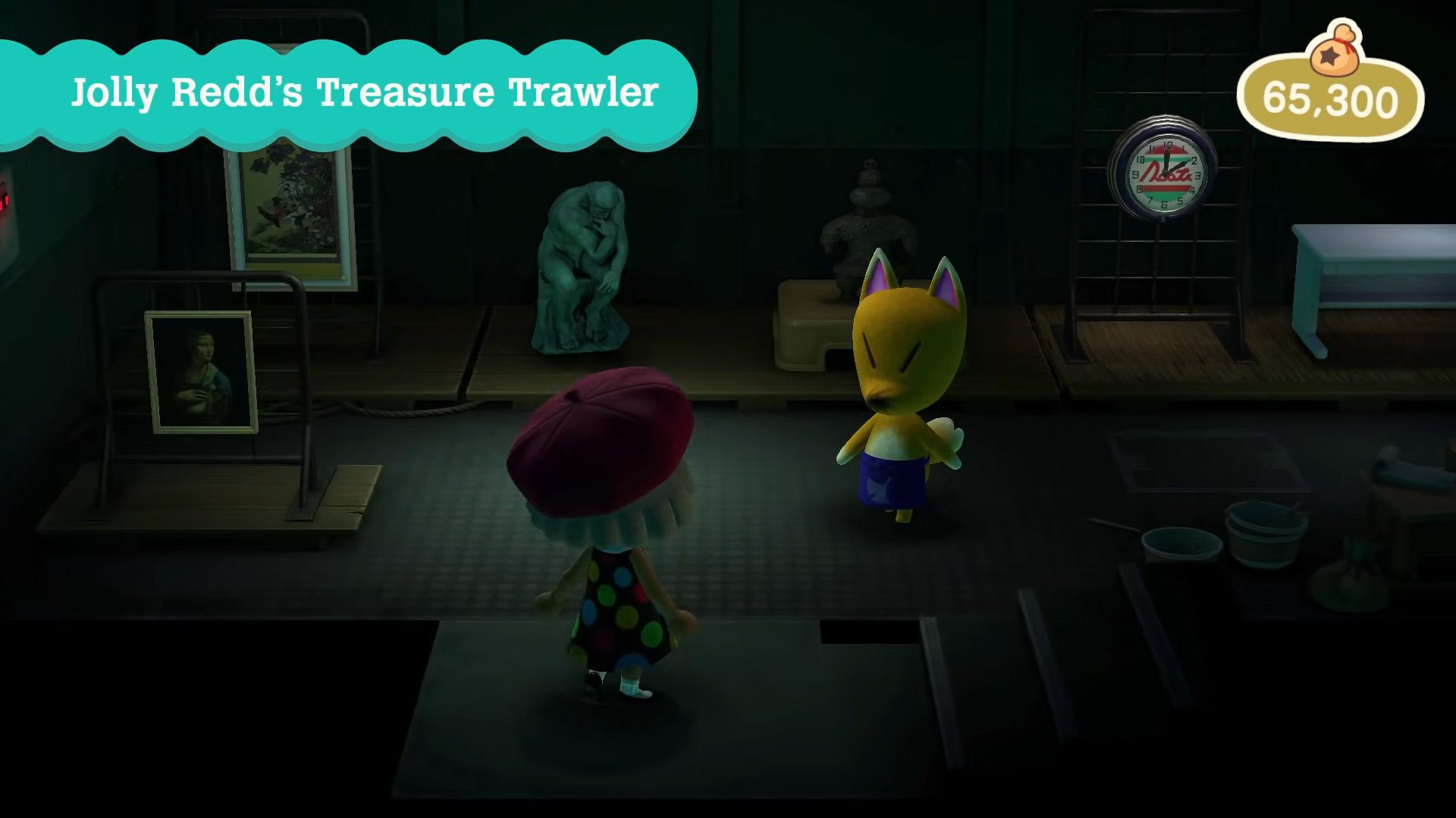 Redd can show up with all fake art in Animal Crossing