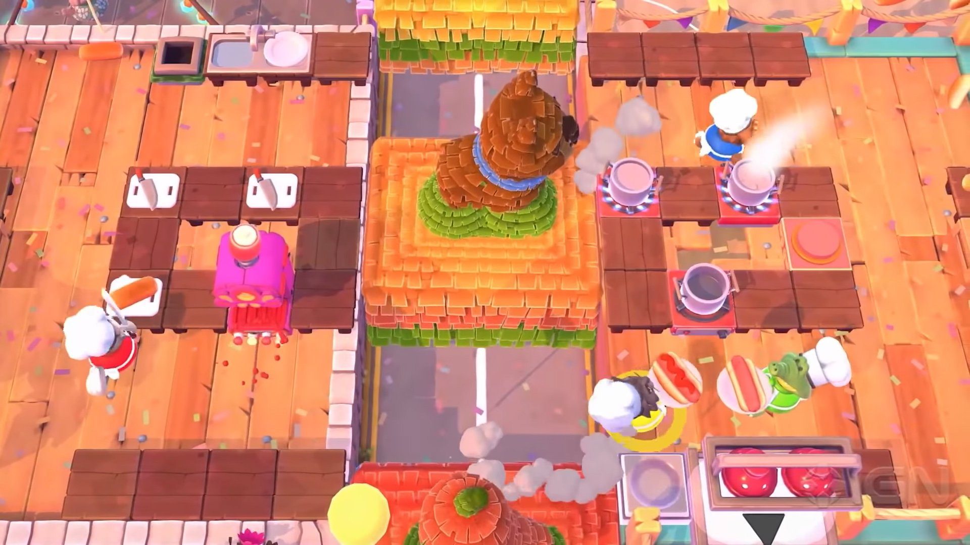 Overcooked 2 new seasonal DLC Suns's Out Buns Out hits PC on July 5