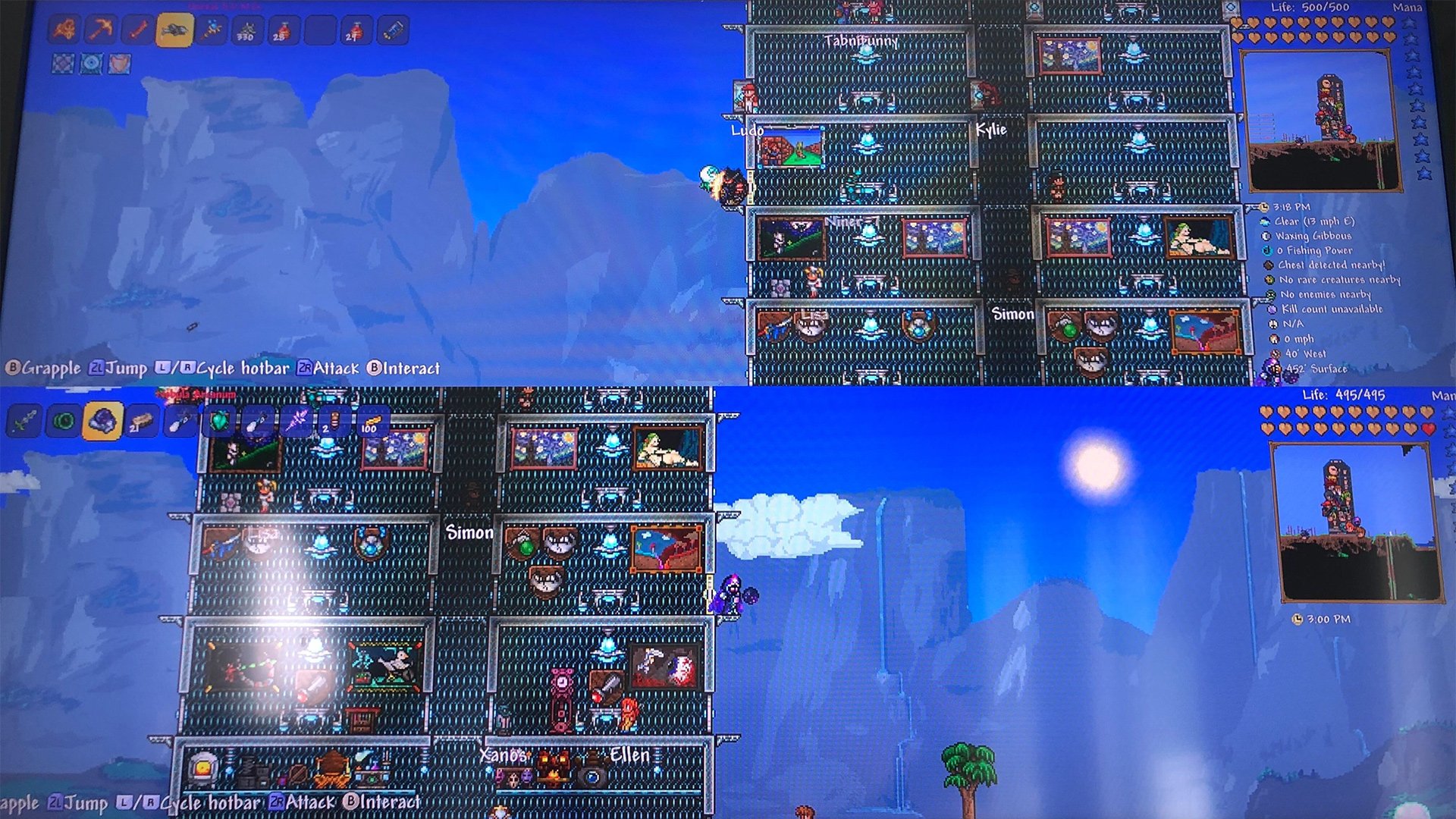 Terraria For Switch Has Two Player Split Screen Co Op