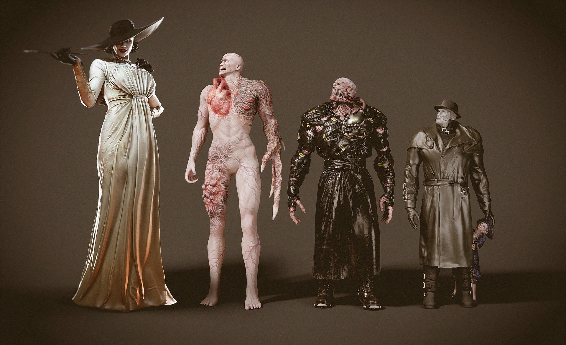 Resident Evil Village's Lady Dimitrescu is Taller Than Mr. X and