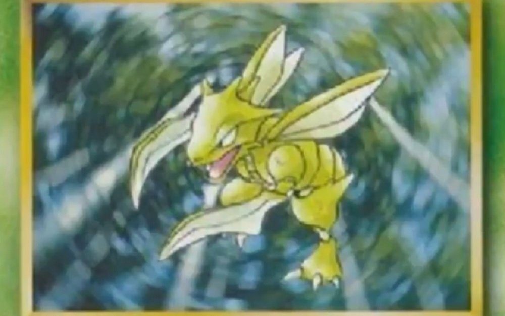 The original Scyther Pokemon card