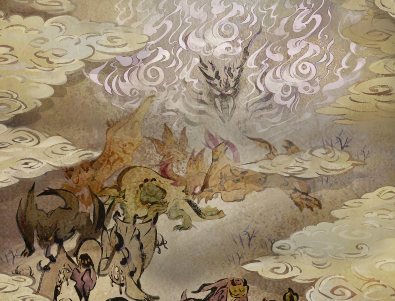 The full Monster Hunter Rise loading screen art is a sight to behold ...