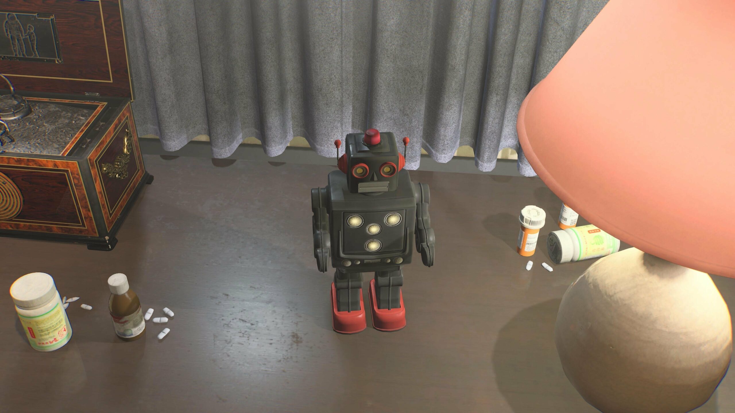 A toy robot in Returnal