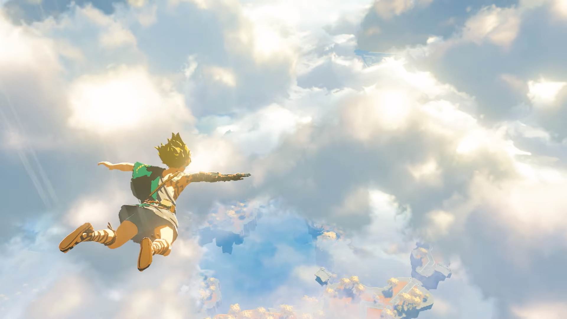 Link in the sky in Breath of the Wild 2