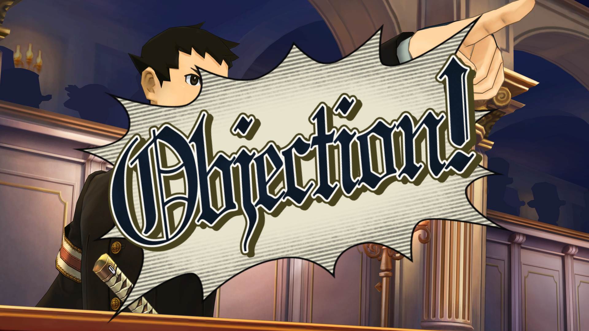 The classic "Objection!" in The Great Ace Attorney Chronicles