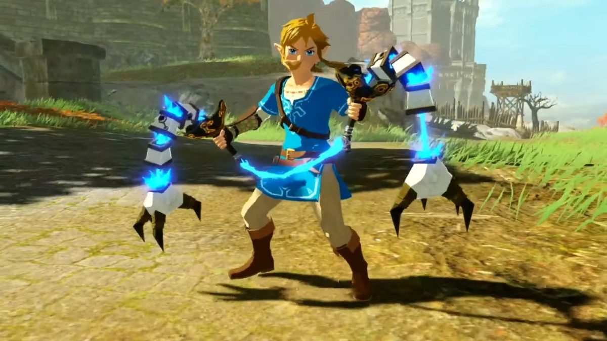 Link using a Flail in the Pulse of the Ancients DLC