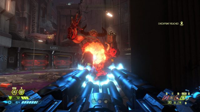 Doom Eternal Cyberdemon get chaingunned