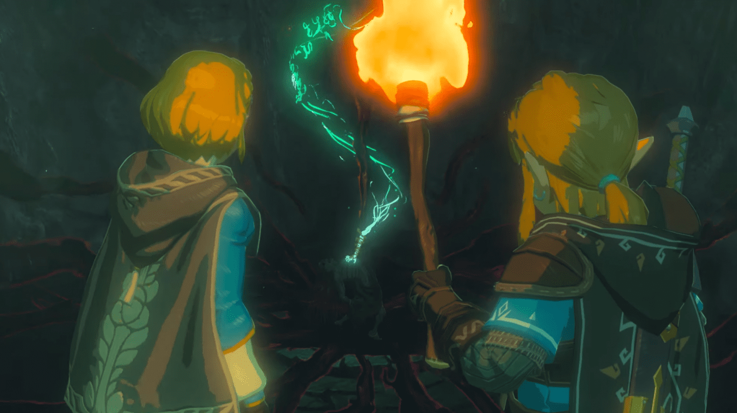 Link and Zelda underground in the Breath of the Wild sequel