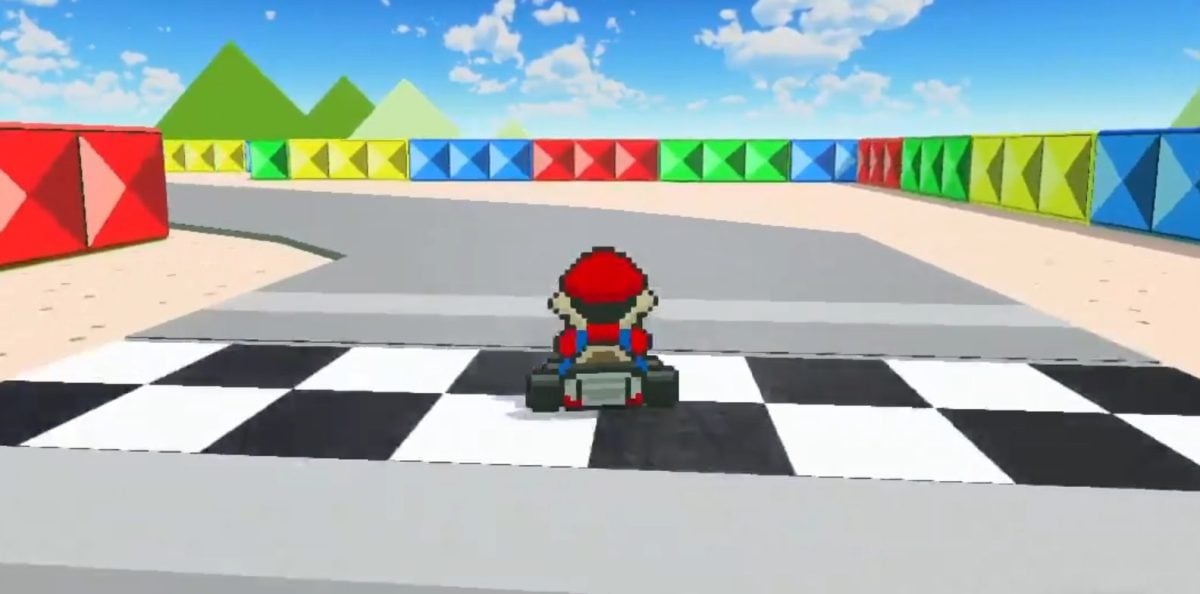 A recreation of Mario Kart in Game Builder Garage