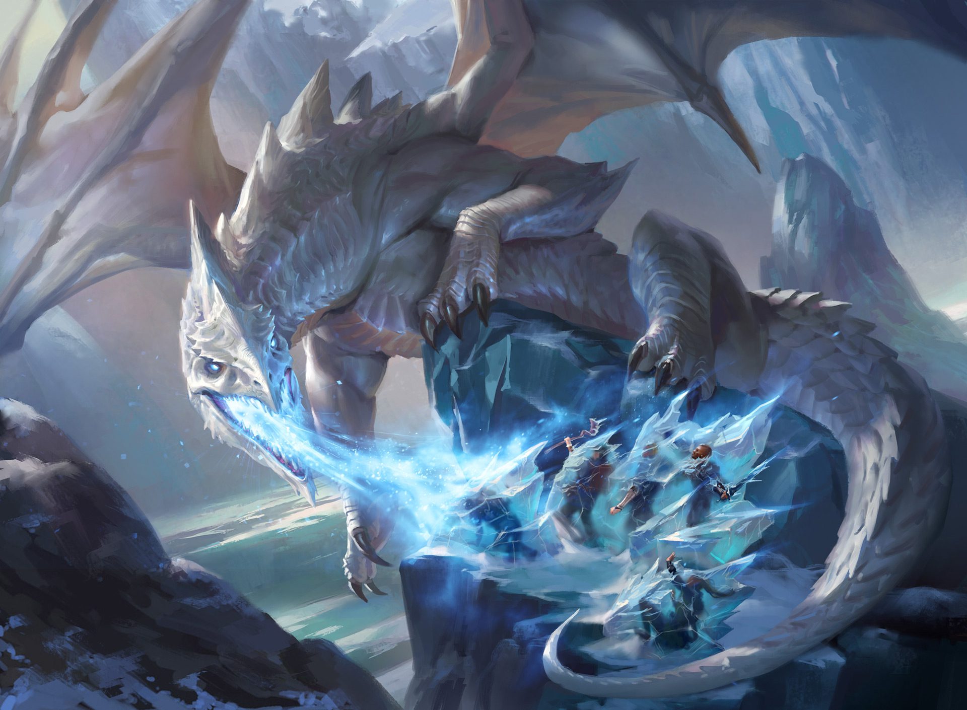 Artwork for the White Dragon in Magic: The Gathering
