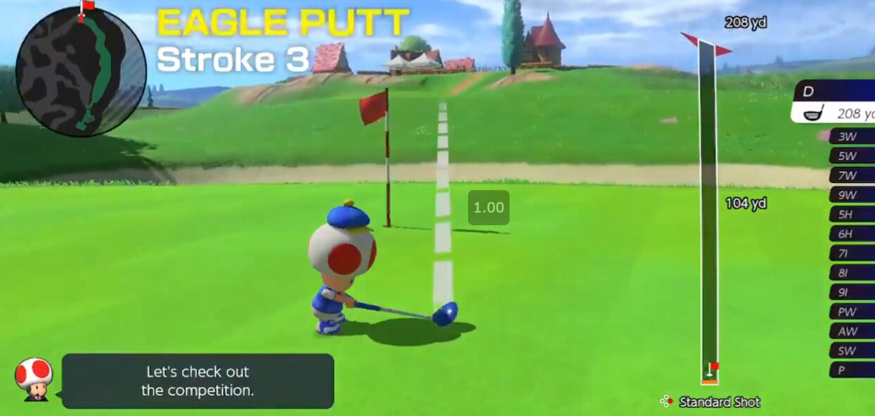 Mario Golf: Super Rush Toad AI