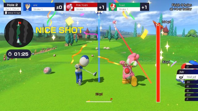 A "Nice Shot" in Mario Golf: Super Rush