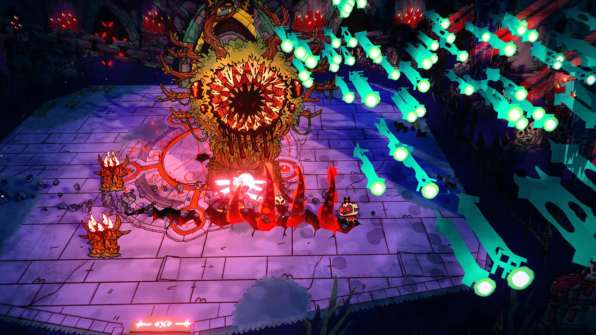 Fighty a many-toothed boss in Cult of the Lamb