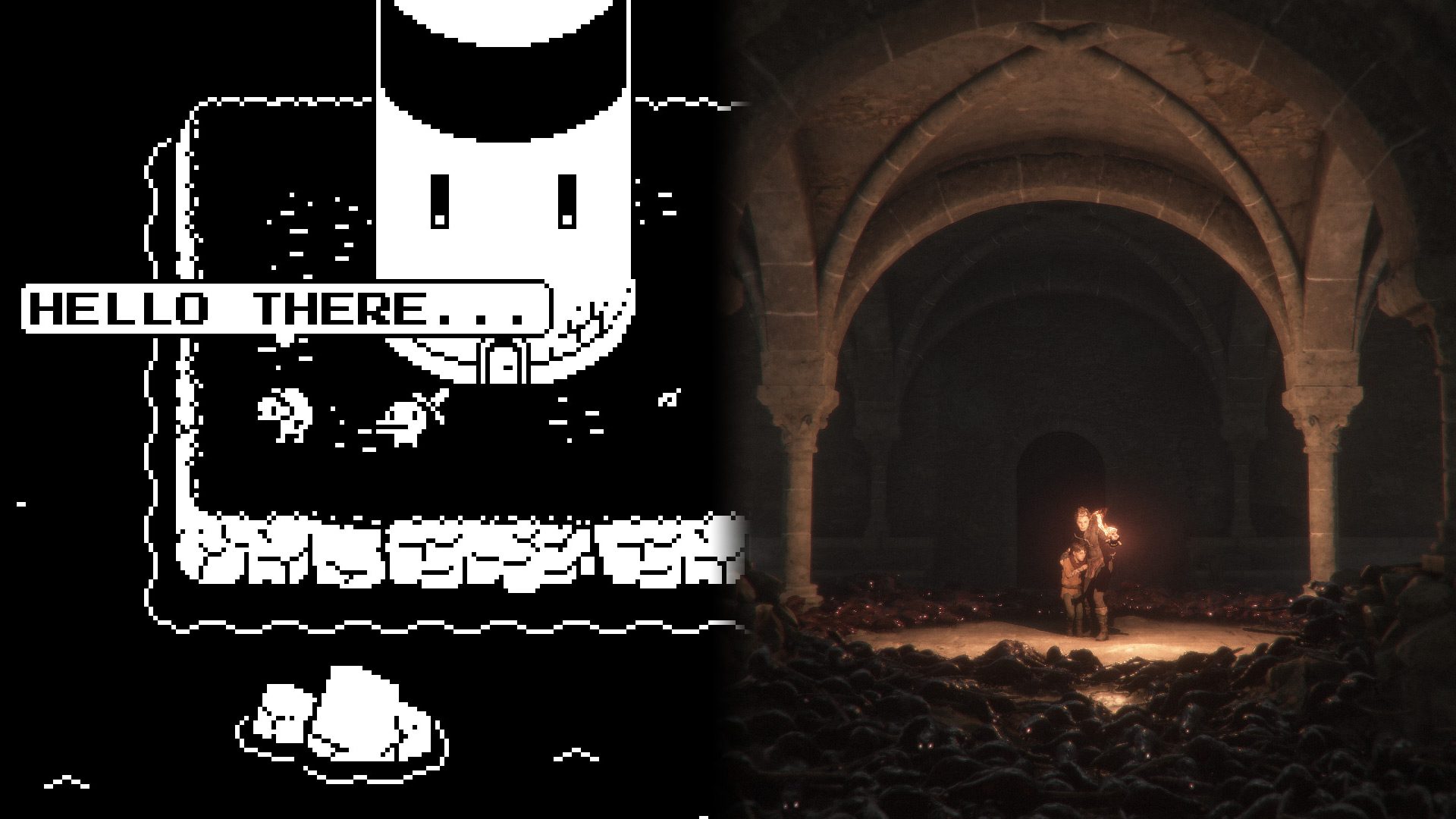 Minit and A Plague Tale side-by-side