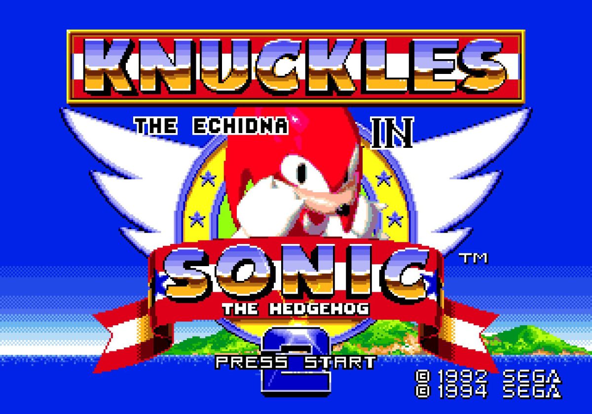 Knuckles in the original Sonic the Hedgehog 2