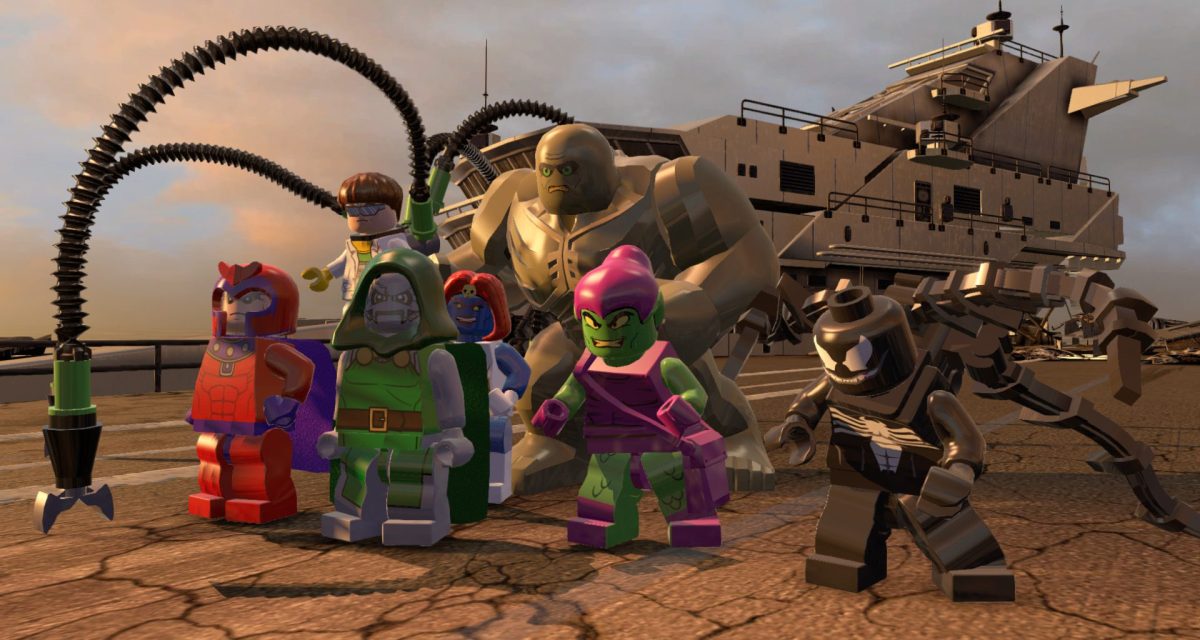 Green Goblin, Dr. Doom, Venom, and other villains in LEGO Marvel Super Heroes