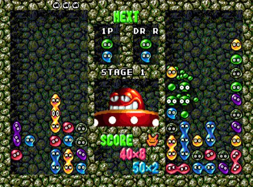Facing off against Arms in Dr. Robotnik's Mean Bean Machine