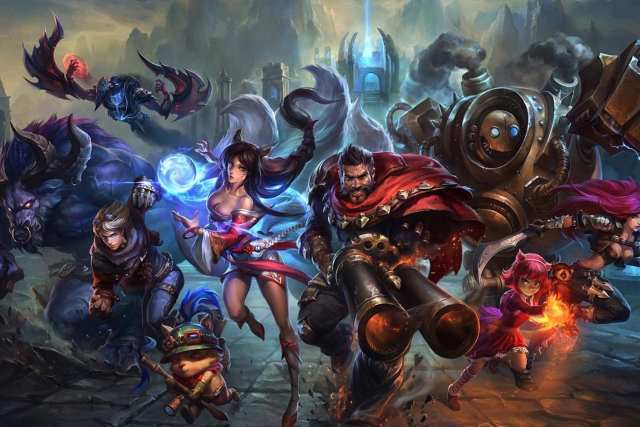 A lineup of champions from League of Legends