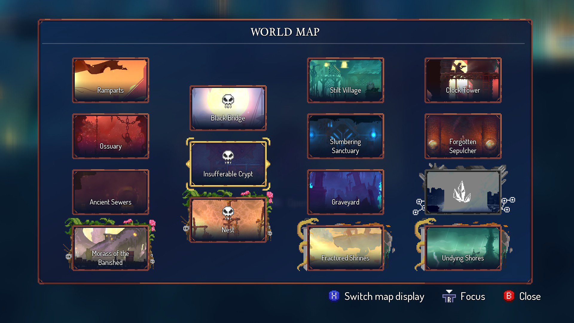 Dead Cells world map