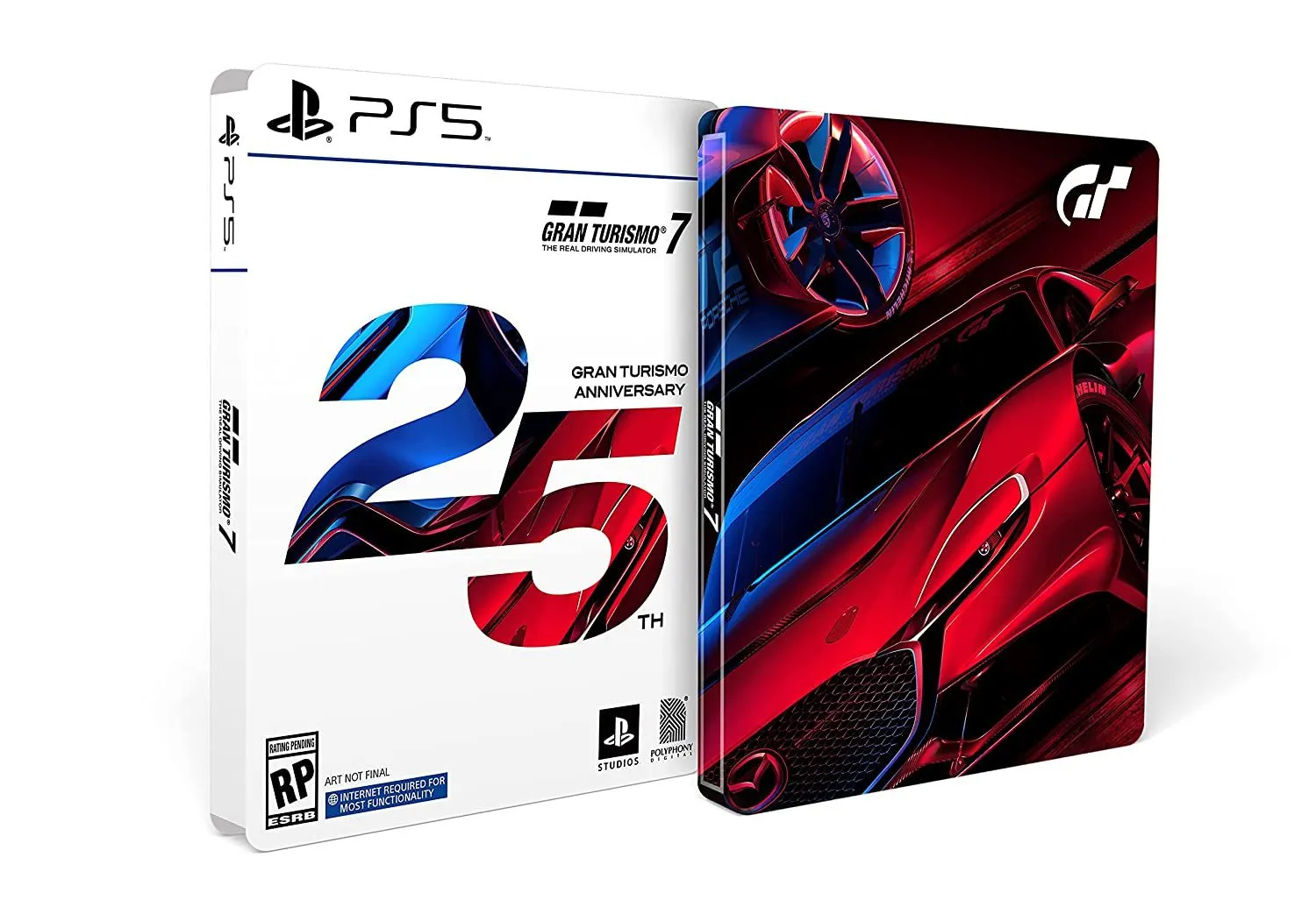 Gran Turismo 7 25th Anniversary Edition includes PS5 disc and PS4 code