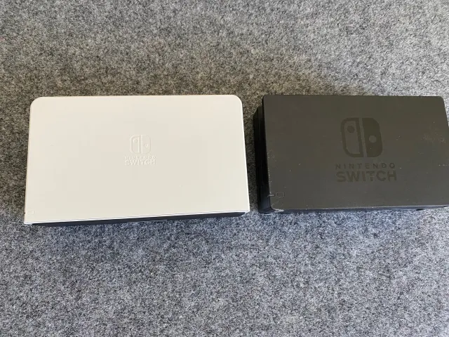 The Switch OLED dock versus original Switch dock