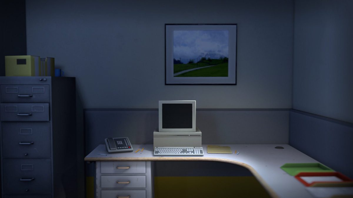 Just an average, ordinary office in The Stanley Parable