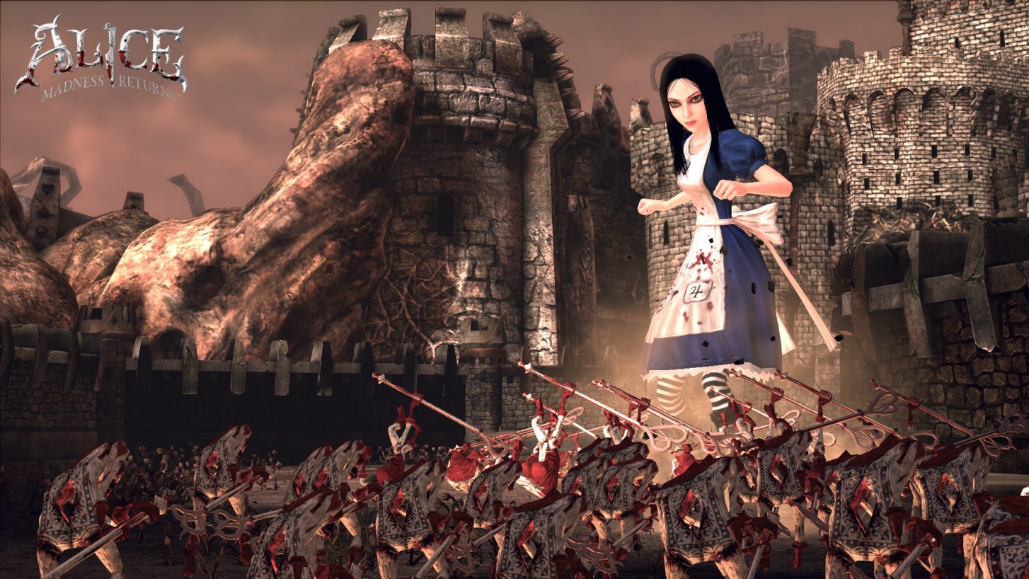 An army of cards in Alice: Madness Returns