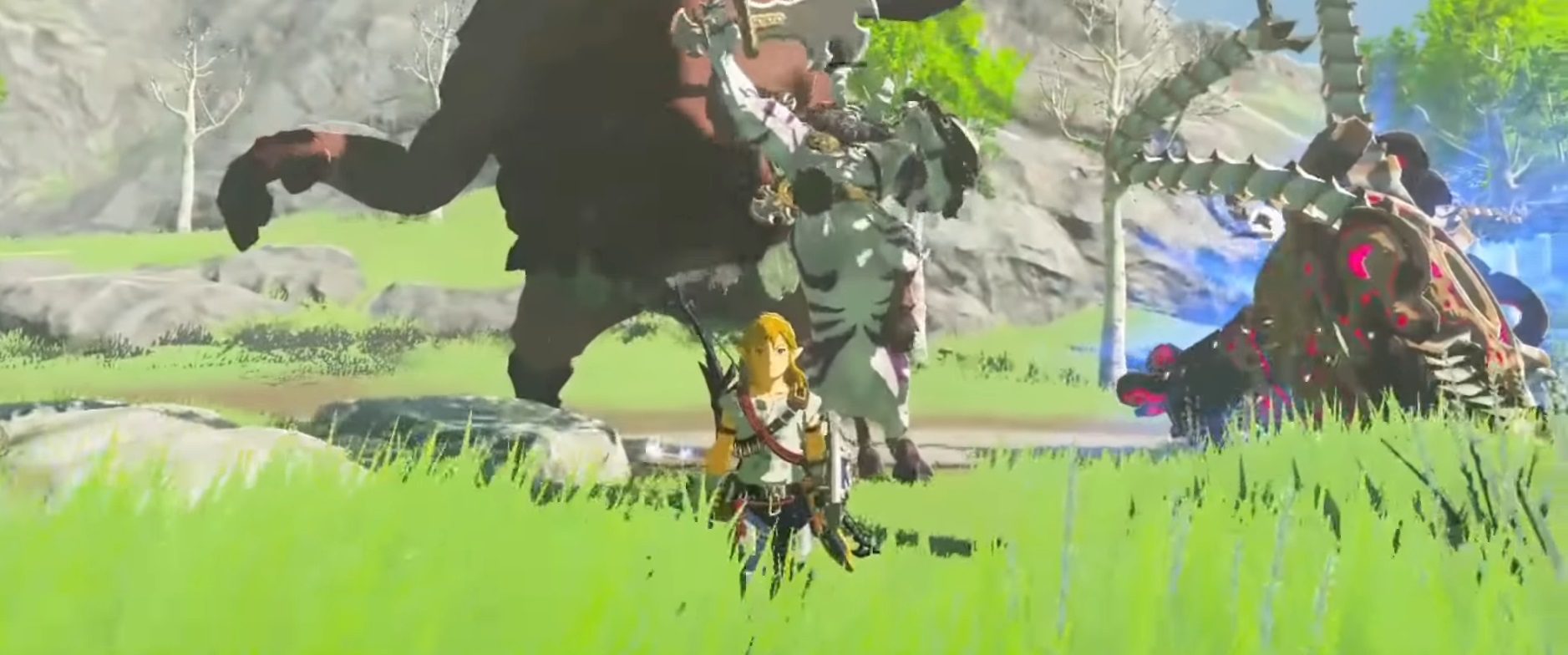 svale Exert til stede One crazy Breath of the Wild player fought a Hinox, Lynel, and Guardian