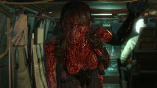 Blood-soaked Quiet in Metal Gear Solid V: The Phantom Pain