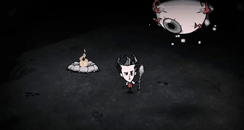 Terraria's Eye of Cthulhu boss in Don't Starve Together