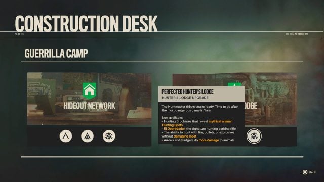 Perfected Hunter's Lodge perks in Far Cry 6
