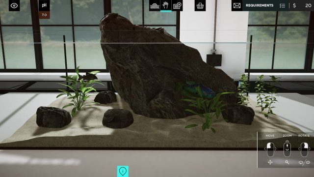 Laying out rocks and plants in Aquarium Designer