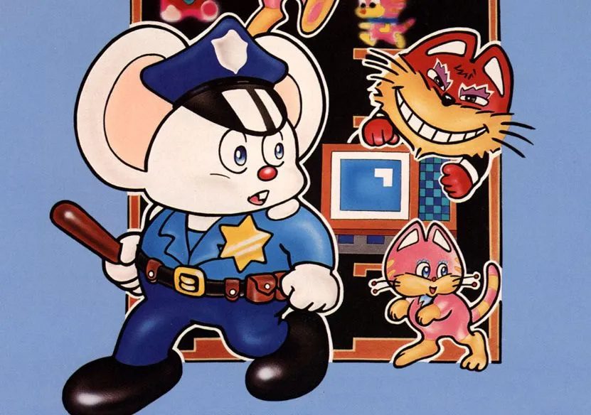 The Arcade Archives version of Mappy for PS4 and Nintendo Switch