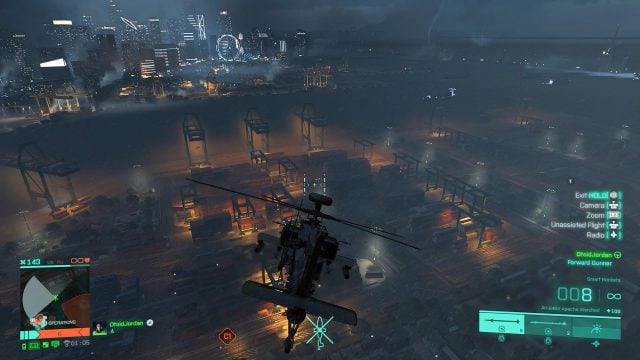 Flying a chopper above the chaos