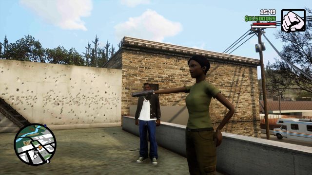 Strange character models in San Andreas Definitive Edition
