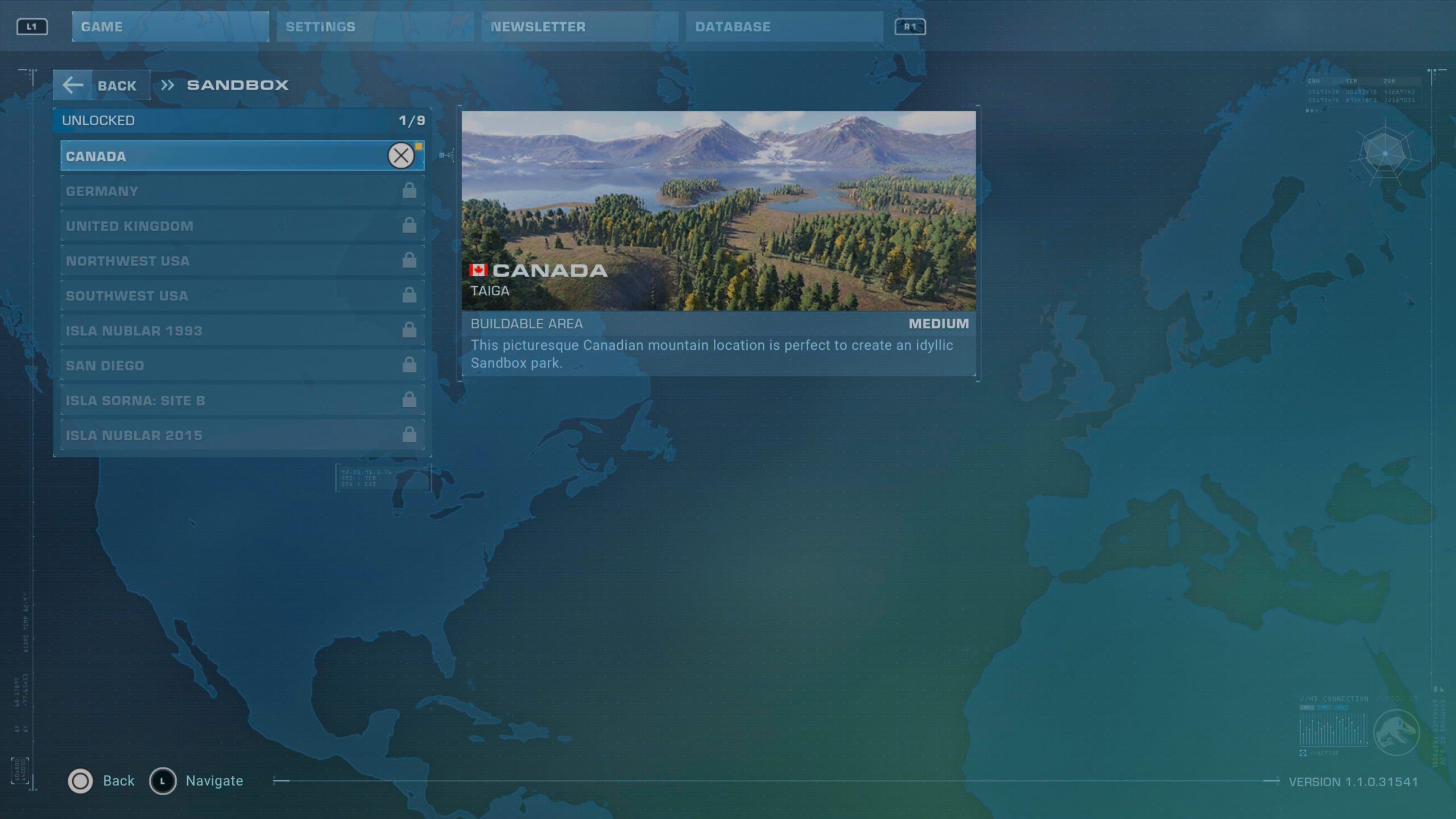 A list of the sandbox regions available in Jurassic World Evolution 2