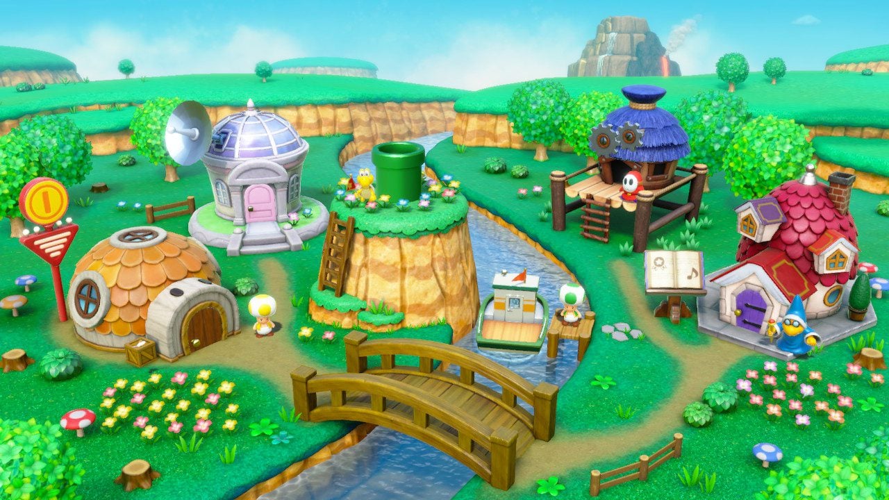 The hub of Mario Party Superstars