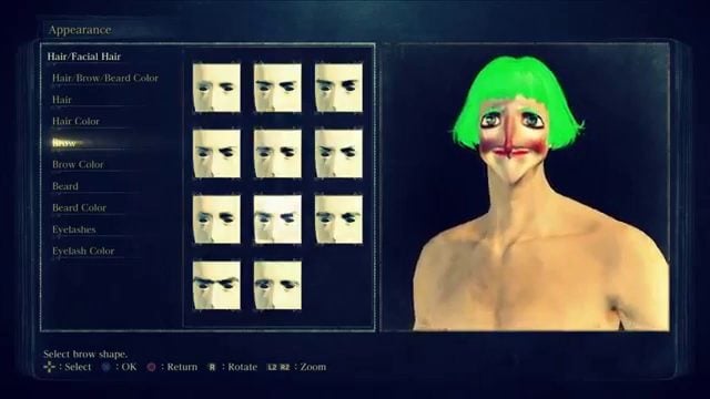 Bloodborne's silly character creator